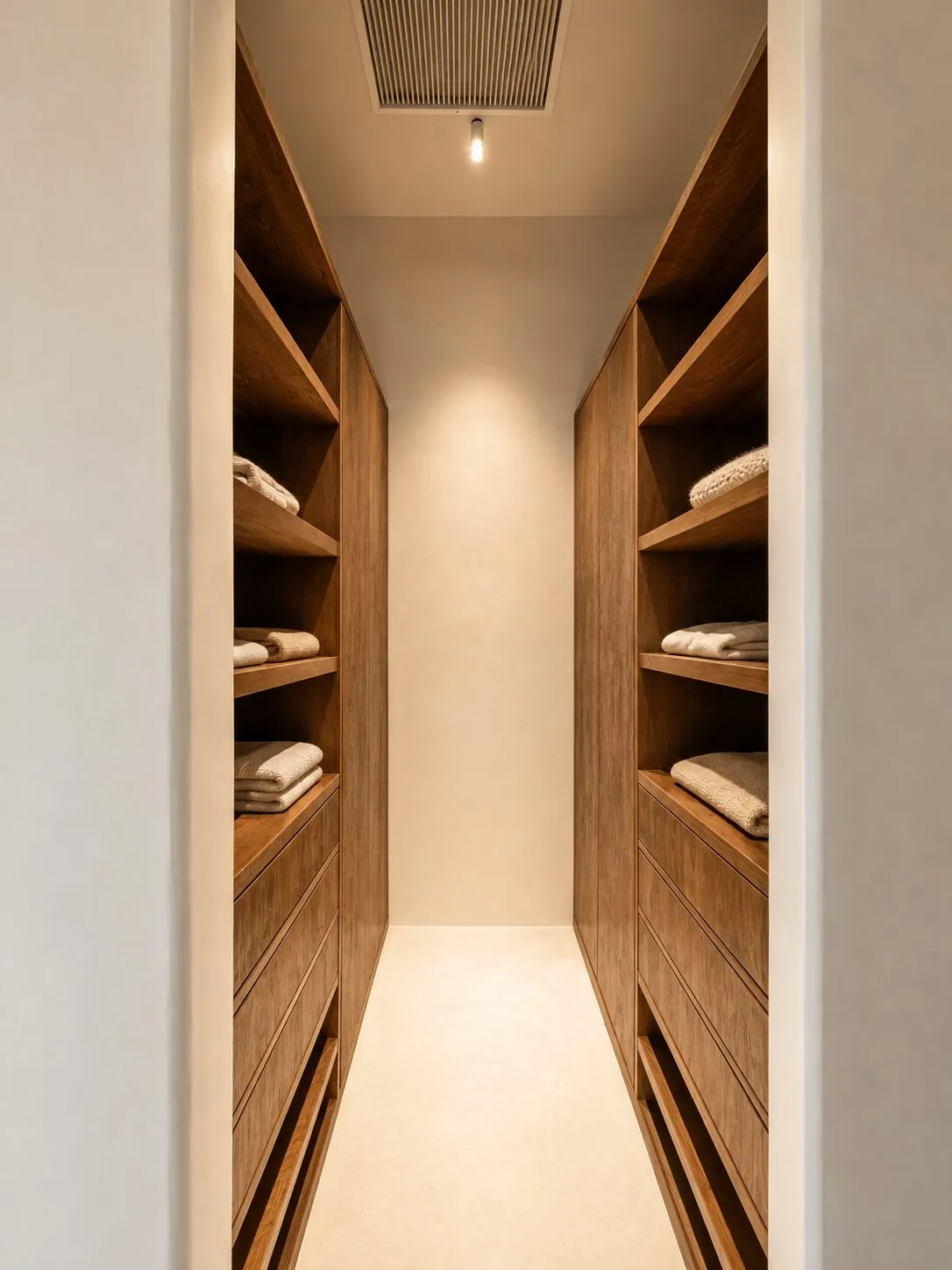 Vestidor de madera a la medida en Casa Aria, Tulum Country Club
